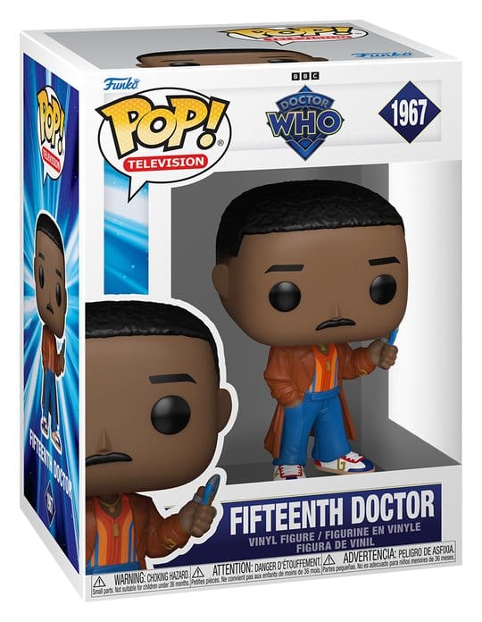 Funko Pop! Television Fifteenth Doctor no. 1967 in Doctor Who window box packaging