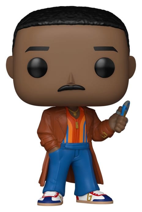 Funko Pop! Fifteenth Doctor vinyl figure in brown coat holding a sonic screwdriver, Doctor Who