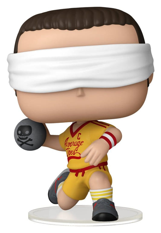 Funko Pop! Peter vinyl figure from Dodgeball in Average Joes kit, blindfolded and holding a dodgeball
