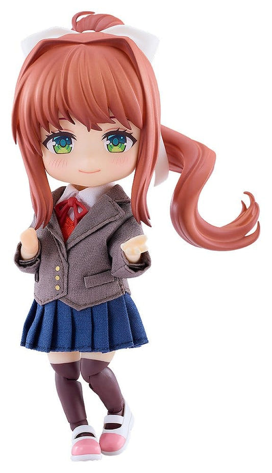 Good Smile Company Nendoroid Doll Monika from Doki Doki Literature Club!, front view on white
