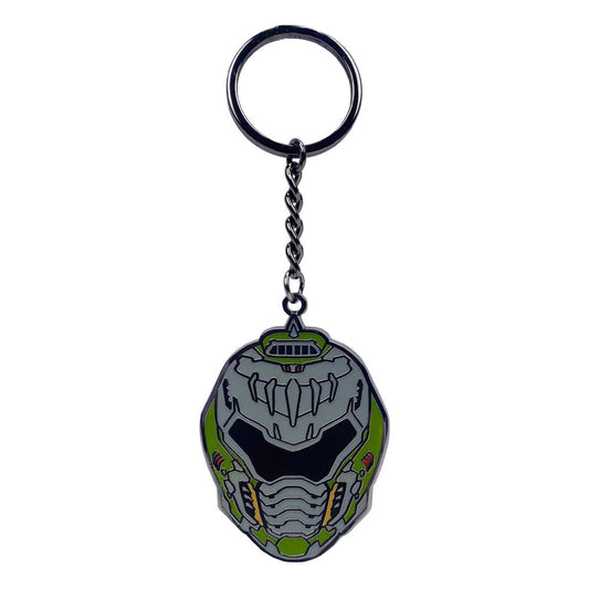 Doom The Dark Ages Metal Keychain Helmet - Loaded Dice