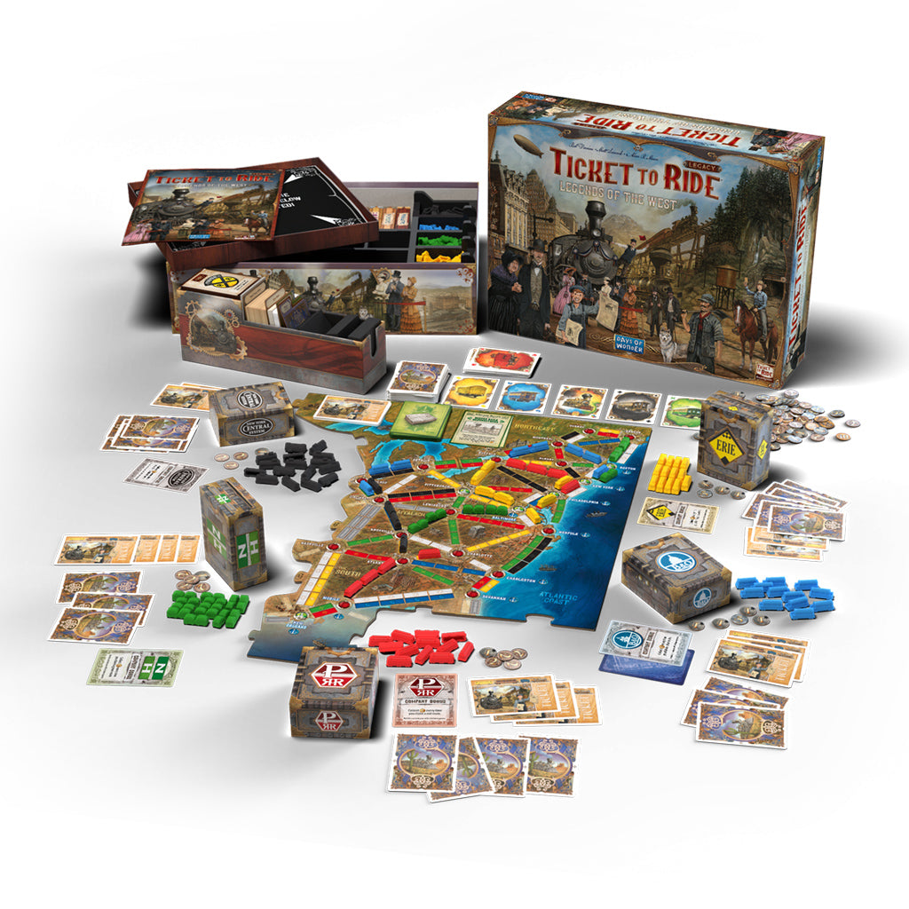 Ticket to Ride Legacy - Legends of the West - Release Date 3/11/23 - Loaded Dice Barry Vale of Glamorgan CF64 3HD