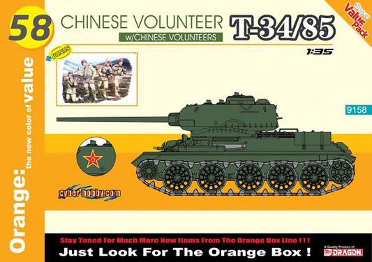Dragon 1:35 Chinese Volunteer T-34/85 - D9158