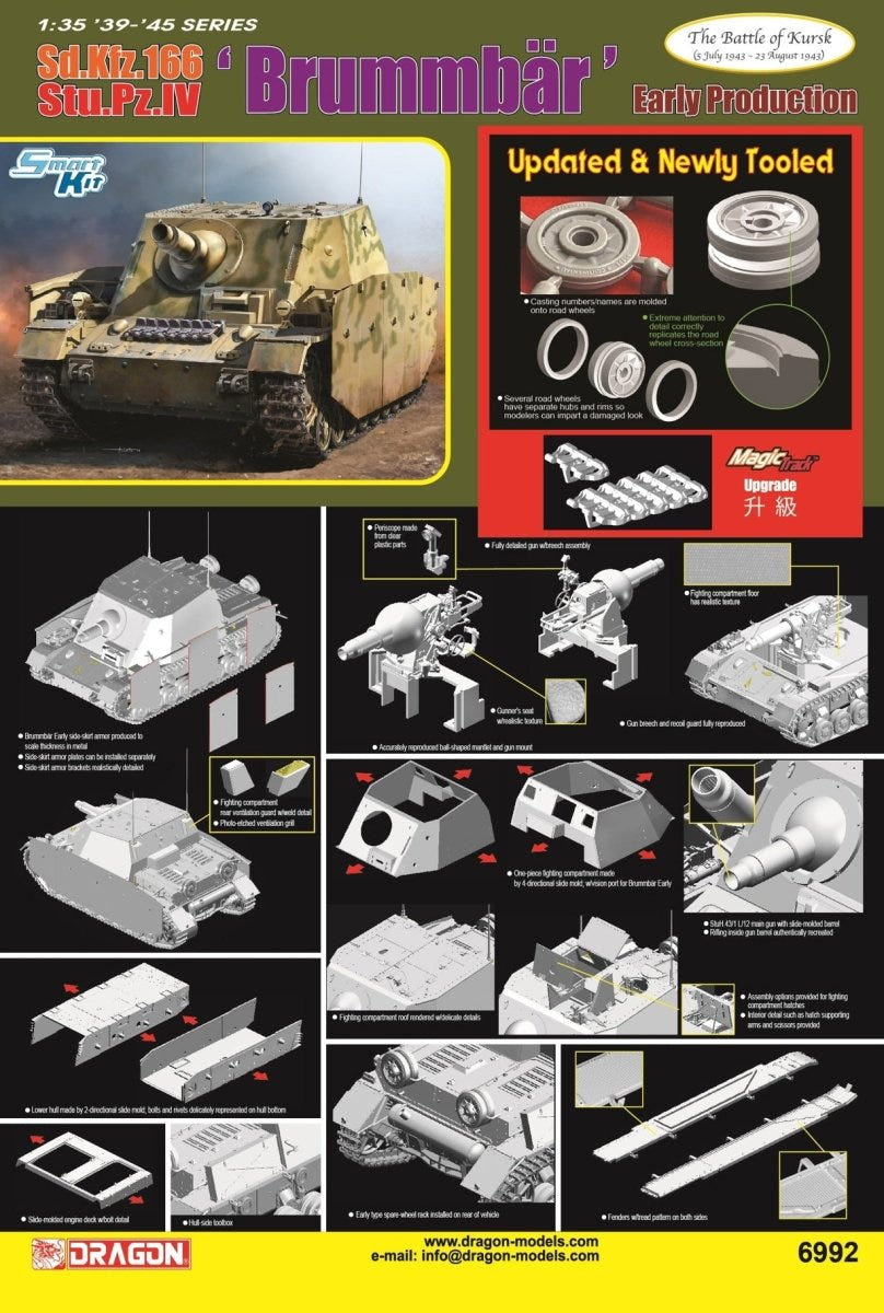 Dragon 1:35 Sd.Kfz.166 Stu.Pz.IV 'Brummbär' Early Production - D6992