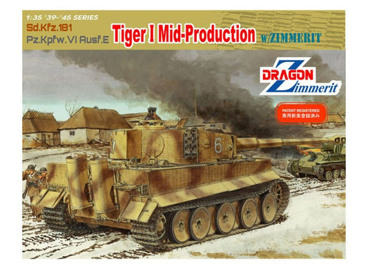 Dragon 1:35 Tiger I Mid-Production with Zimmerit - D6700
