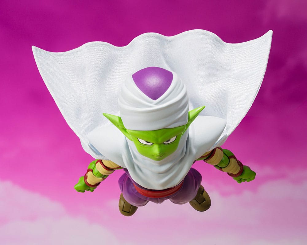 Dragon Ball Daima S.H.Figuarts Piccolo (Mini) figure, flying pose with cape spread, top view