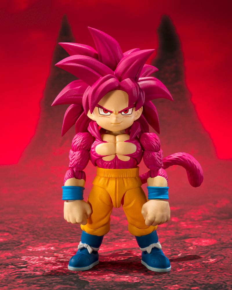 Dragon Ball Daima S.H.Figuarts Super Saiyan 4 Son Goku (Mini) figure, standing front view