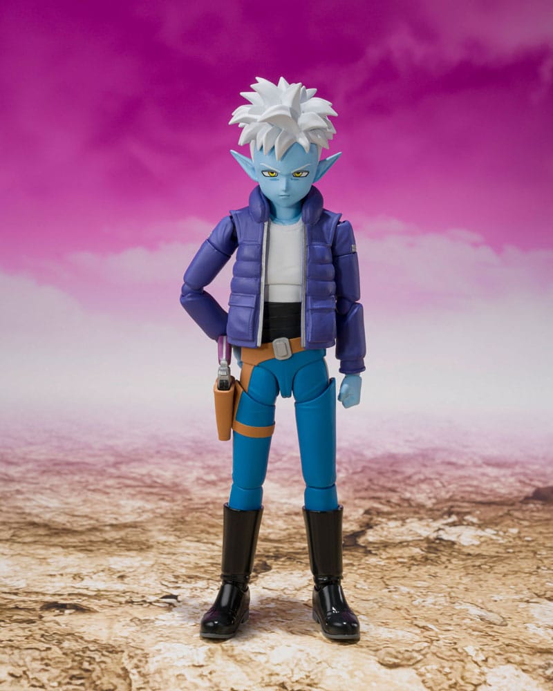 Dragon Ball Daima S.H.Figuarts Glorio figure, standing front view in purple jacket