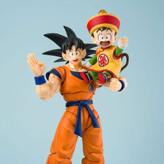 Dragon Ball S.H.Figuarts Action Figure Son Goku & Son Gohan Kid & Kintoun 14 cm & 6 cm - Loaded Dice