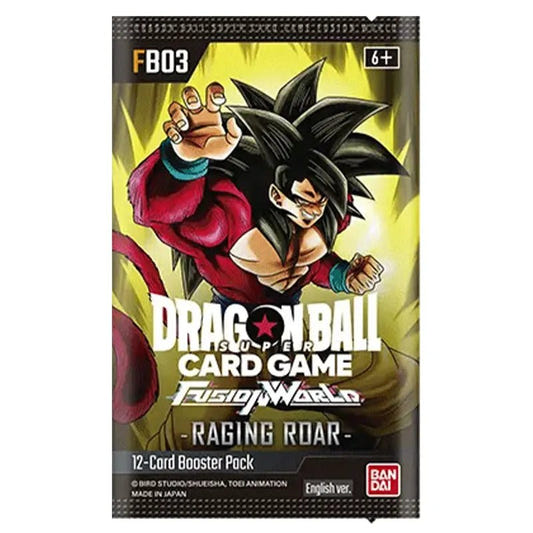 Dragon Ball Super Card Game - Fusion World (FB-03) - Raging Roar - Booster Pack booster pack