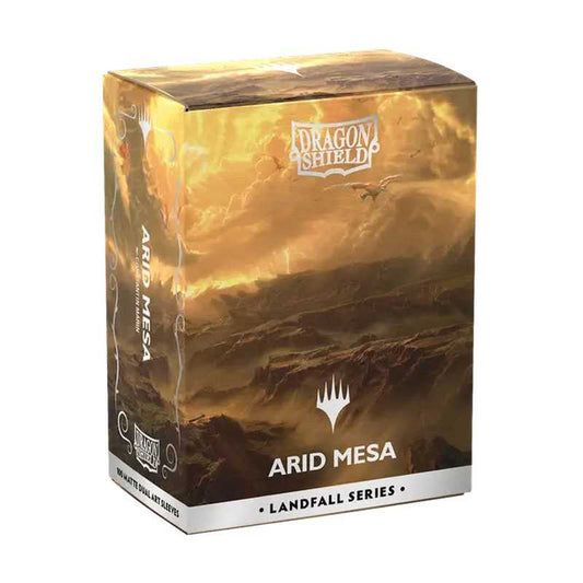 Dragon Shield Magic: The Gathering Matte Dual Art Sleeves: Landfall Series - Arid Mesa (100ct.) card sleeves