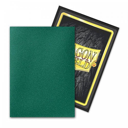 Dragon Shield - Matte Dual Standard Size Sleeves 100pk - Limited Edition Metallic Power Green - Loaded Dice