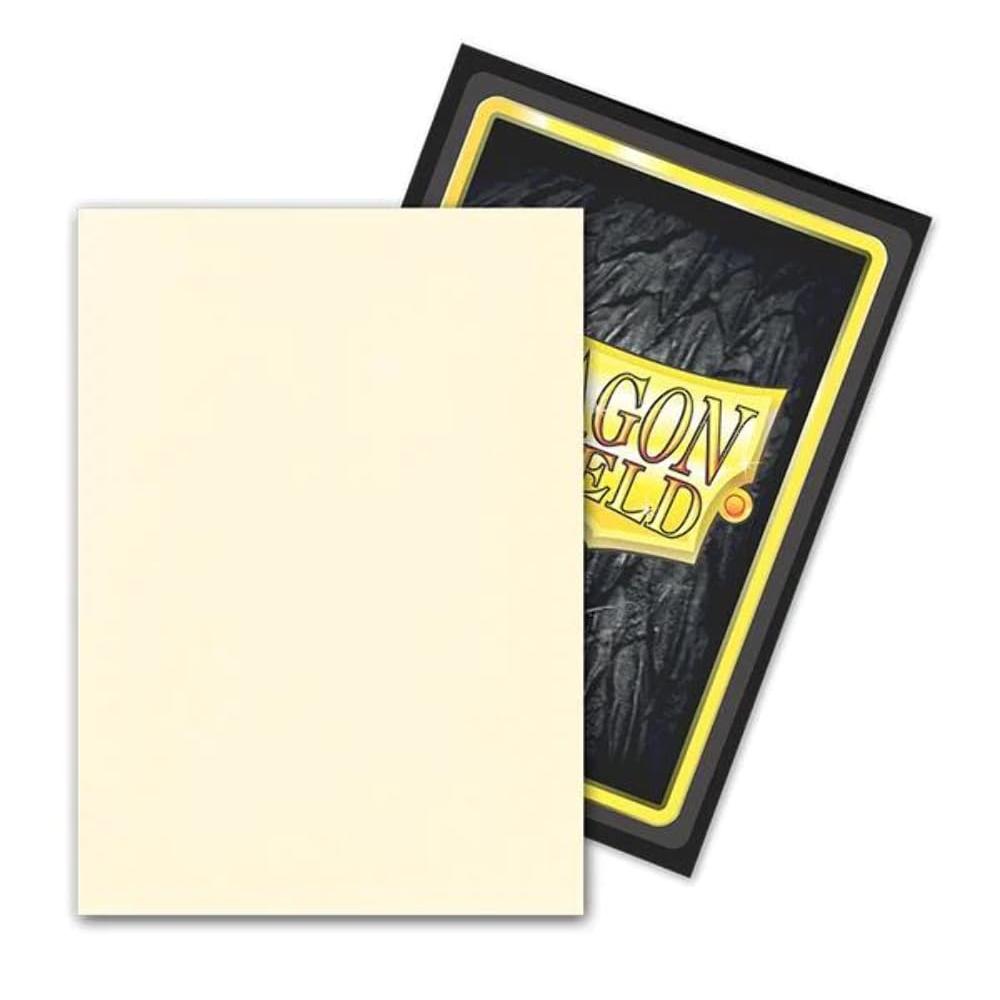 Dragon Shield - Matte Dual Standard Size Sleeves 100pk - Valor Cream - Loaded Dice