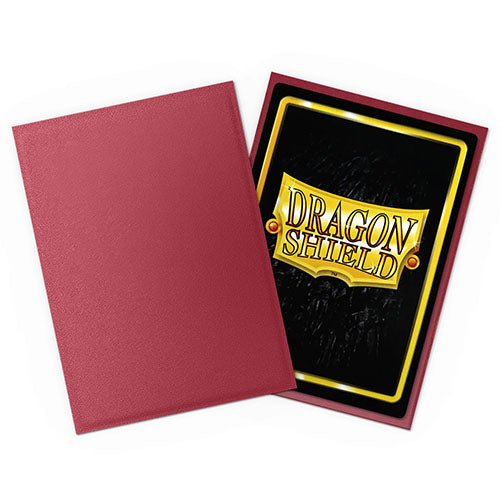 Dragon Shield - Matte Non-Glare Standard Size Sleeves 100pk - Blood Red - Loaded Dice