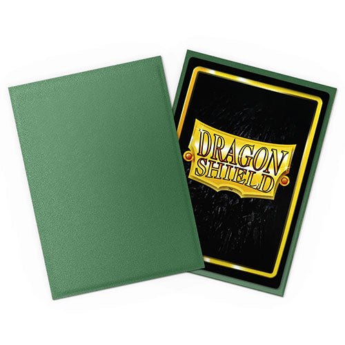 Dragon Shield - Matte Non-Glare Standard Size Sleeves 100pk - Forest Green - Loaded Dice