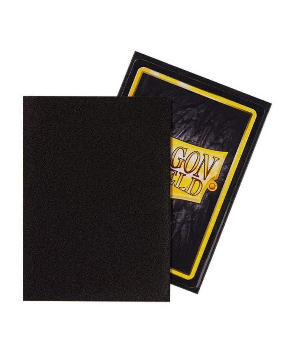 Dragon Shield - Matte Standard Size Sleeves 100pk - Black - Loaded Dice