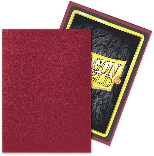 Dragon Shield - Matte Standard Size Sleeves 100pk - Blood Red - Loaded Dice