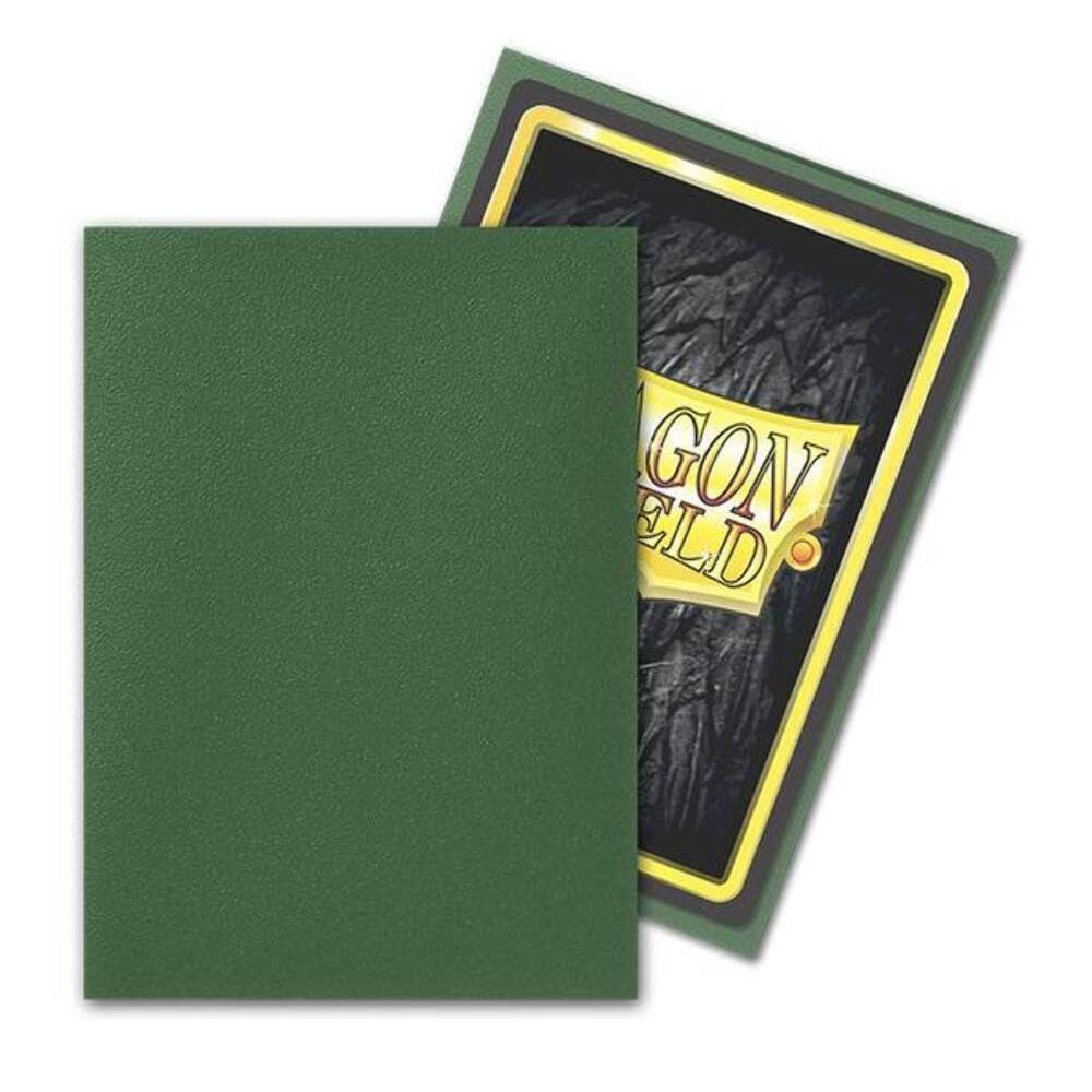 Dragon Shield - Matte Standard Size Sleeves 100pk - Forest Green - Loaded Dice