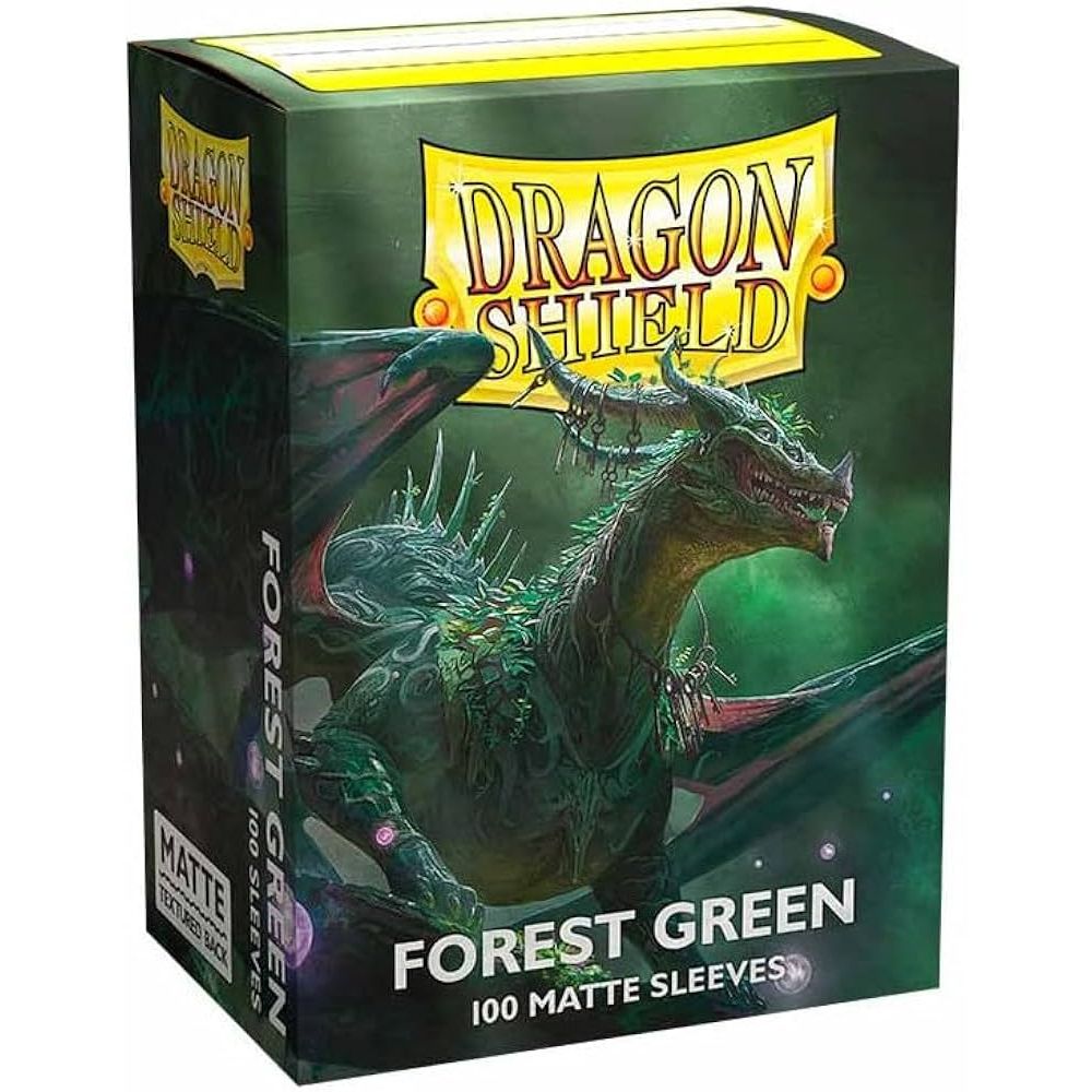 Dragon Shield - Matte Standard Size Sleeves 100pk - Forest Green - Loaded Dice