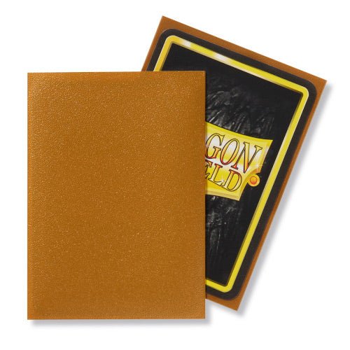 Dragon Shield - Matte Standard Size Sleeves 100pk - Gold - Loaded Dice