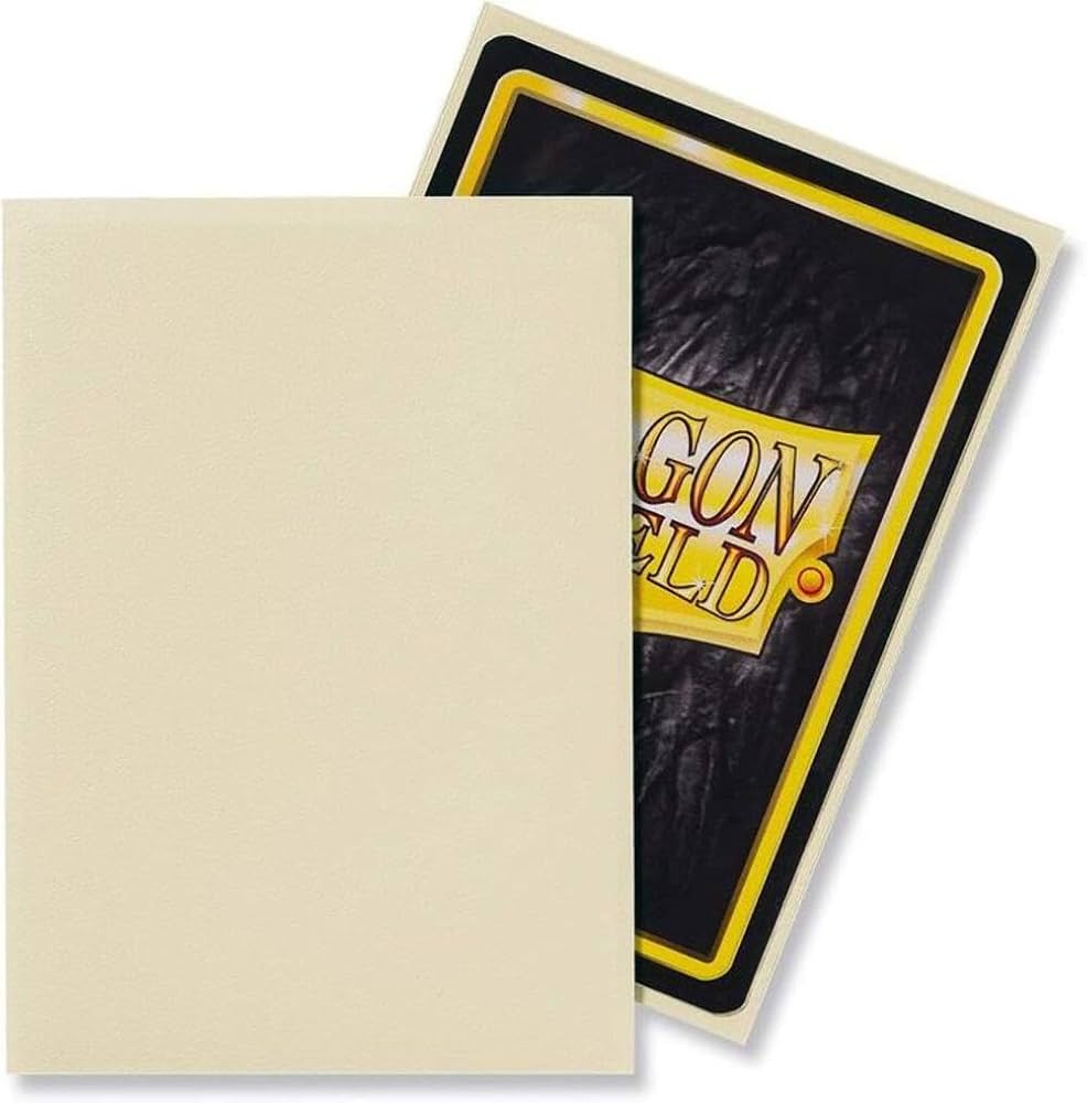Dragon Shield - Matte Standard Size Sleeves 100pk - Ivory - Loaded Dice