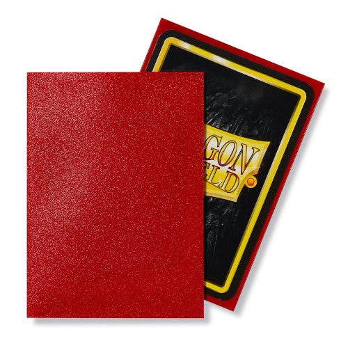 Dragon Shield - Matte Standard Size Sleeves 100pk - Ruby - Loaded Dice