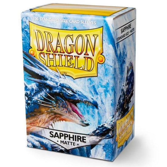 Dragon Shield - Matte Standard Size Sleeves 100pk - Sapphire - Loaded Dice