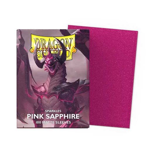 Dragon Shield Matte Standard Sleeves - Sparkles Pink Sapphire (100 ct.) - Loaded Dice