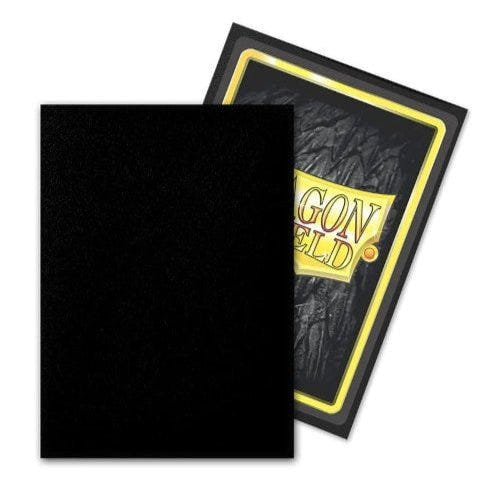Dragon Shield - Standard Size Outer Sleeves 100pk - Matte Black - Loaded Dice