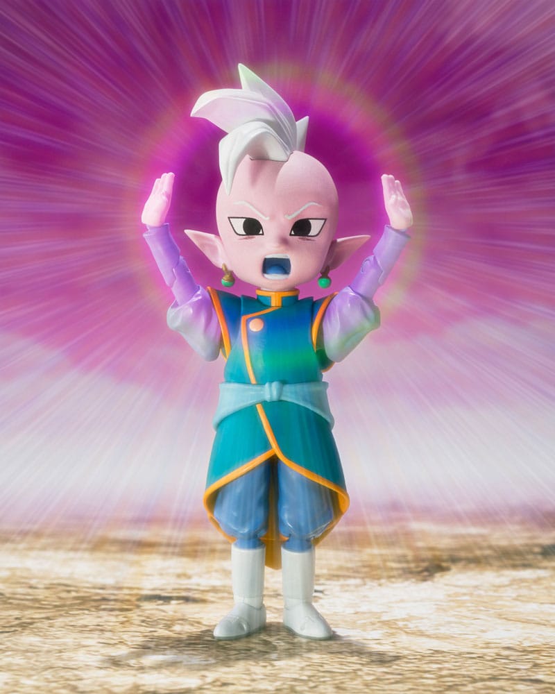 Dragonball Daima S.H.Figuarts Supreme Kai Mini figure with arms raised and energy aura