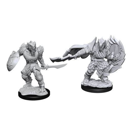 Dragonborn Fighter Male: D&D Nolzur's Marvelous Unpainted Miniatures (W15) - Loaded Dice