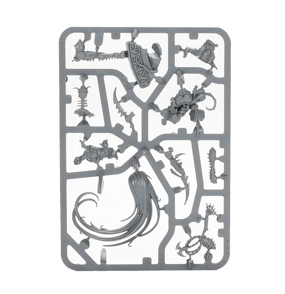 Drukhari Lelith Hesperax unpainted plastic sprue, frame 1 of 1