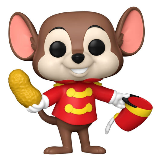 Funko Pop! Disney Dumbo Timothy Q. Mouse vinyl figure in red ringmaster jacket with peanut