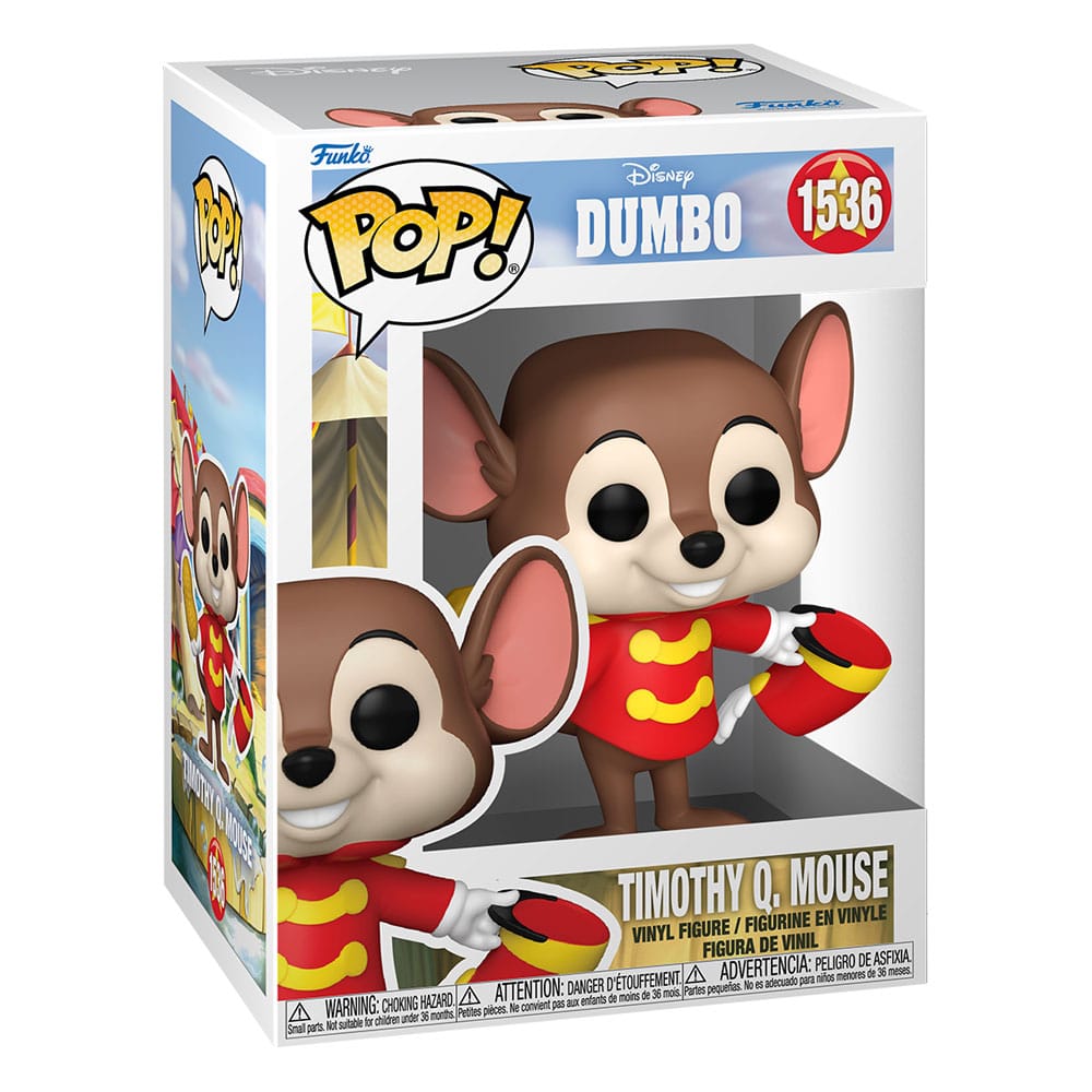 Funko Pop! Disney Dumbo Timothy Q. Mouse vinyl figure 1536 in its window display box