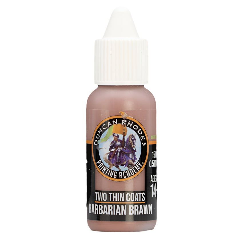 Duncan Rhodes Two Thin Coats Barbarian Brawn (Shadow) dropper bottle, filled with dusky brown paint