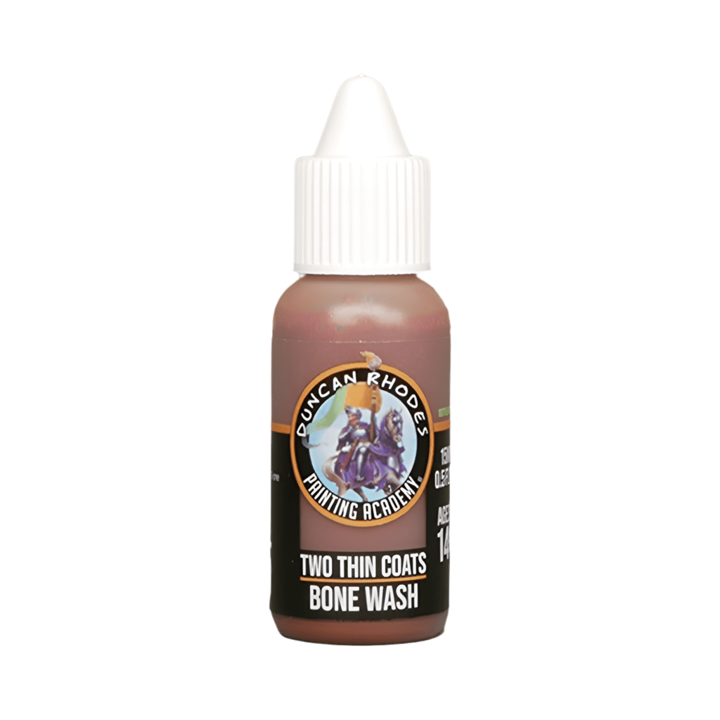 Duncan Rhodes Two Thin Coats Bone Wash in a dropper bottle