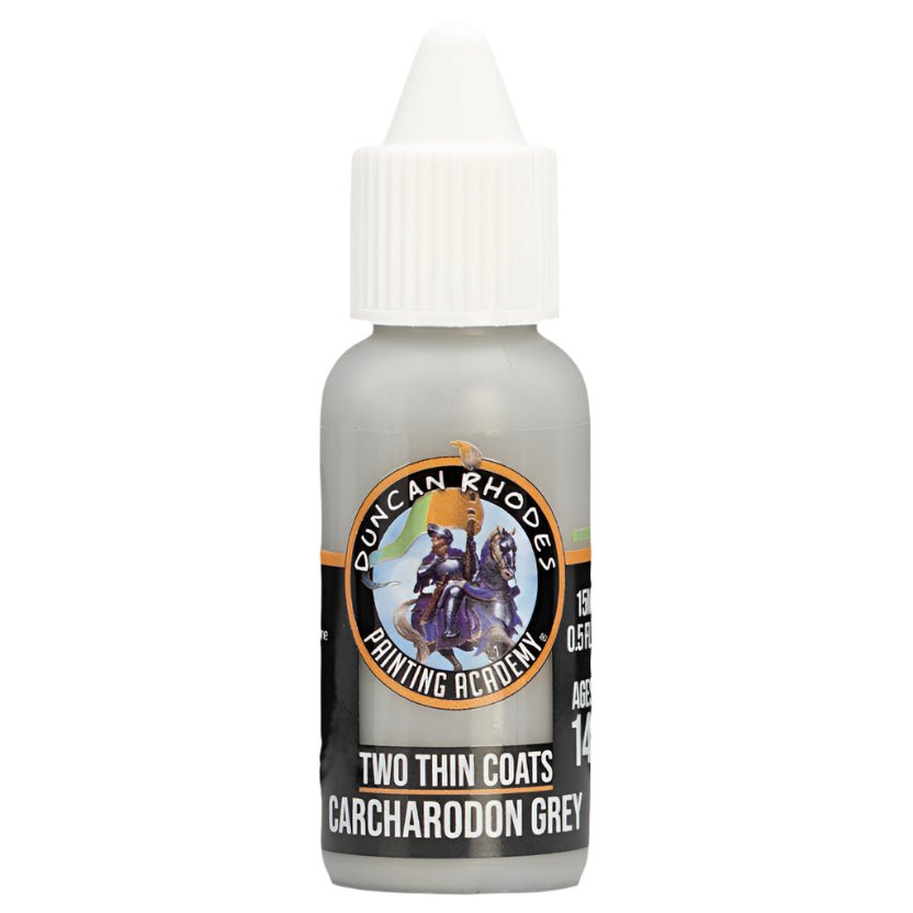 Duncan Rhodes Two Thin Coats Carcharodon Grey midtone paint in a dropper bottle