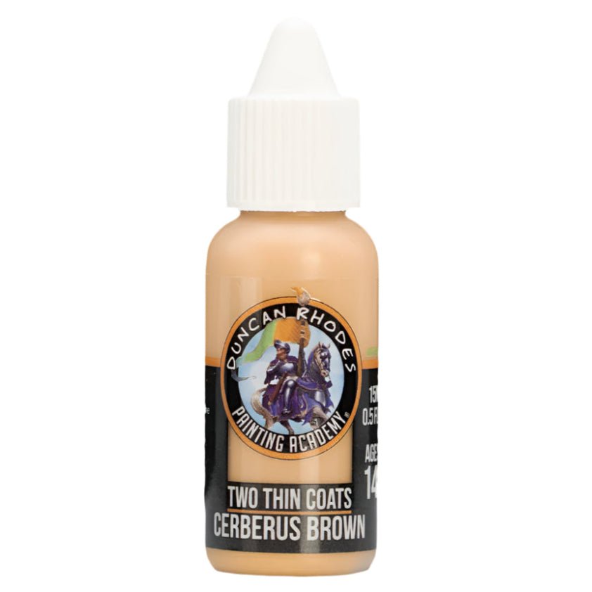 Duncan Rhodes Two Thin Coats Cerberus Brown dropper bottle, a warm light brown Highlight paint