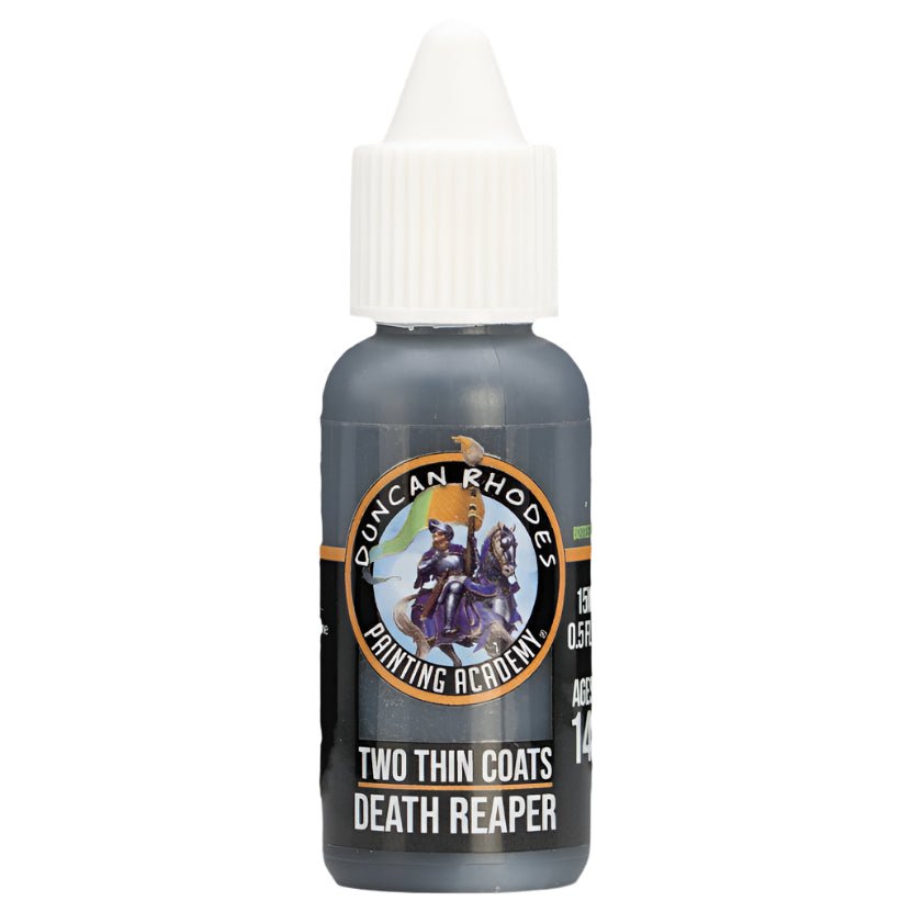 Duncan Rhodes Two Thin Coats Death Reaper midtone paint in a dropper bottle