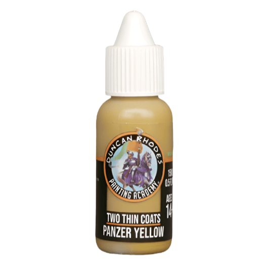 Duncan Rhodes Two Thin Coats Panzer Yellow shadow acrylic paint in a 15ml dropper bottle