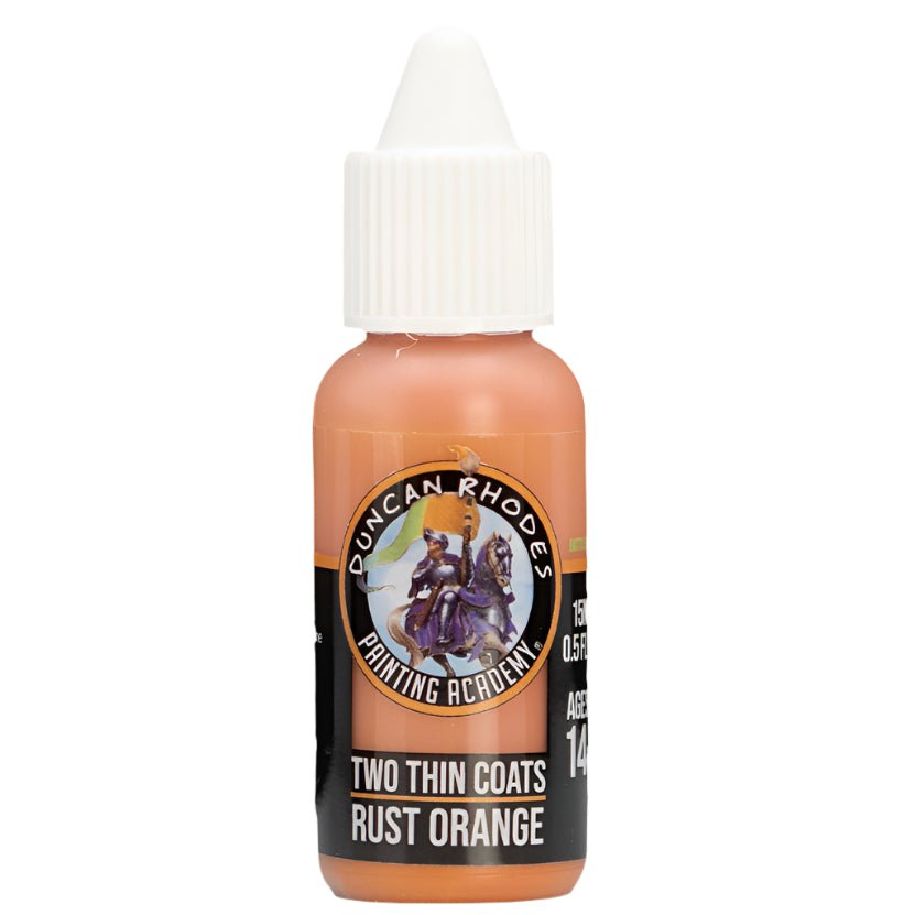 Duncan Rhodes Two Thin Coats Rust Orange Shadow paint in a 15ml dropper bottle