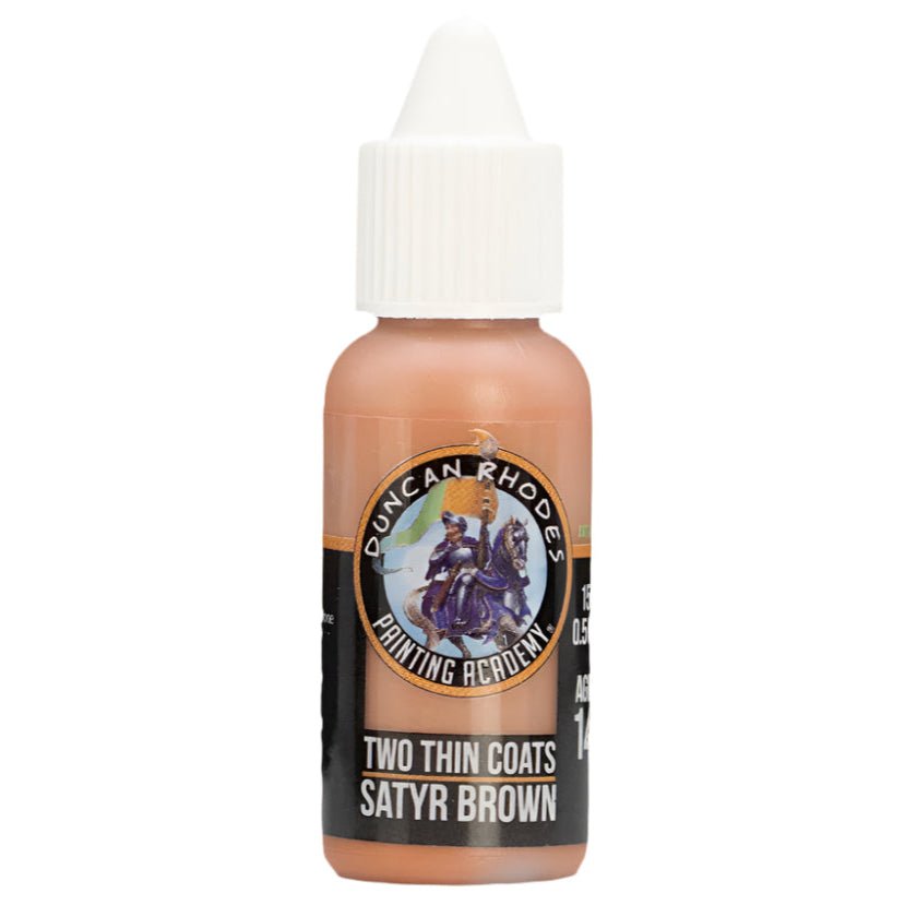 Duncan Rhodes Two Thin Coats Satyr Brown dropper bottle, a warm light brown Highlight paint