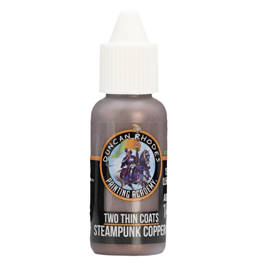 Duncan Rhodes Two Thin Coats Steampunk Copper (Metallic) dropper bottle, filled with copper metallic paint