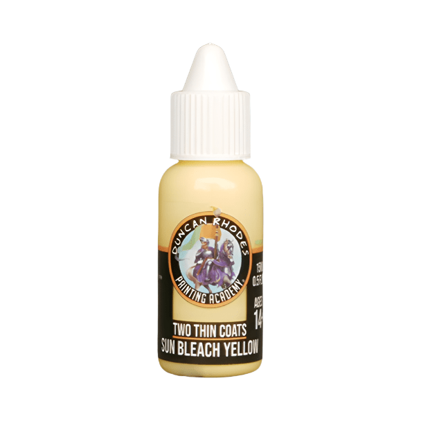 Duncan Rhodes Two Thin Coats Sun Bleach Yellow midtone paint in a dropper bottle