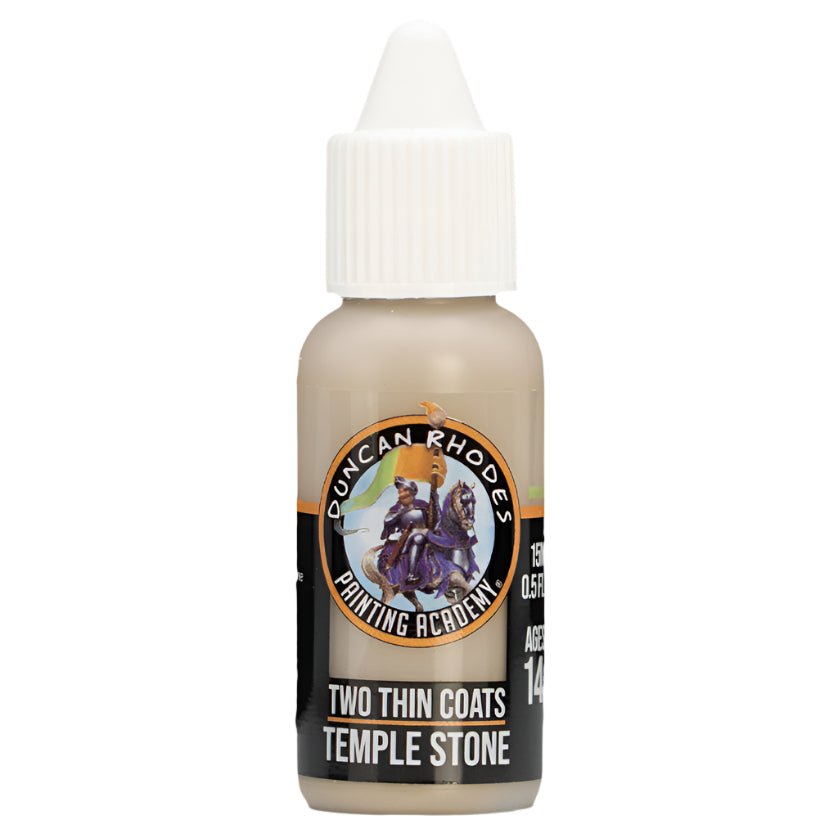 Duncan Rhodes Two Thin Coats Temple Stone (Highlight) dropper bottle, filled with stone-coloured paint