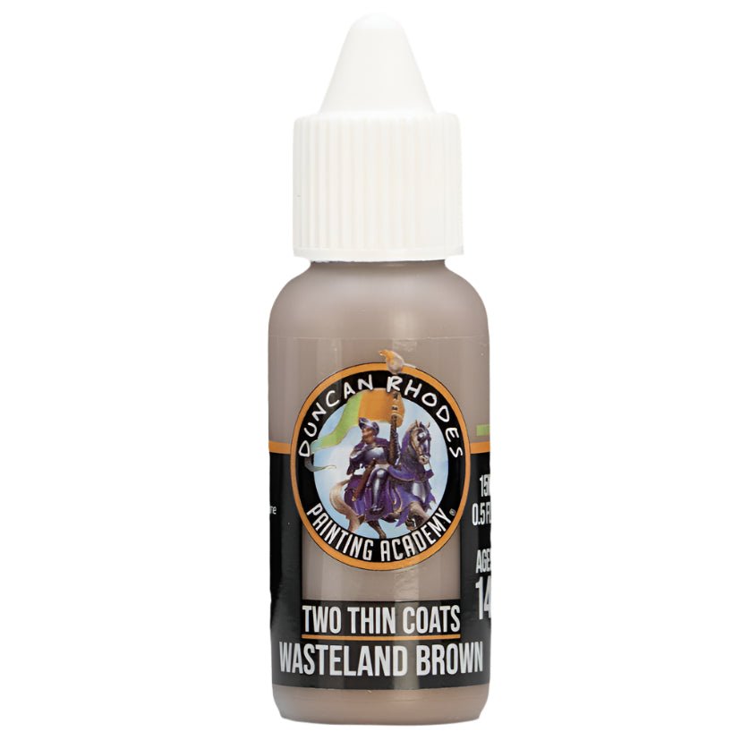 Duncan Rhodes Two Thin Coats Wasteland Brown highlight paint in a dropper bottle