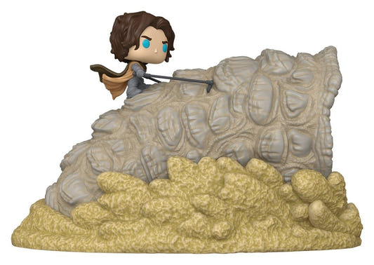 Funko Pop! Moment Paul Atreides riding a sandworm vinyl figure set from Dune: Part Three