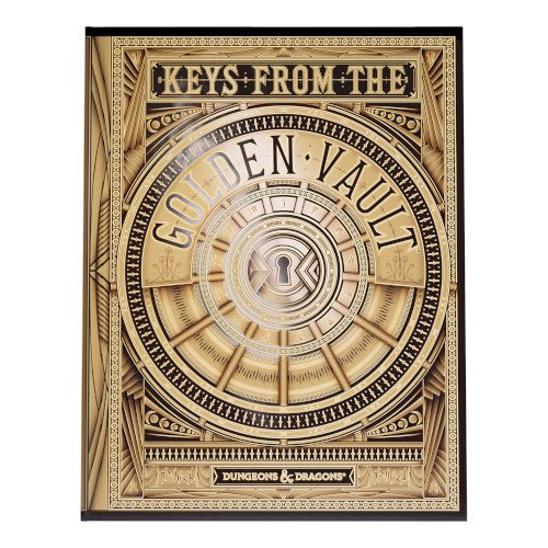 Dungeons & Dragons Keys from the Golden Vault alternate cover front with gold vault door design