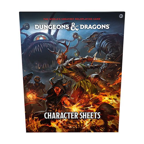 Dungeons & Dragons Character Sheets 2024 folder cover
