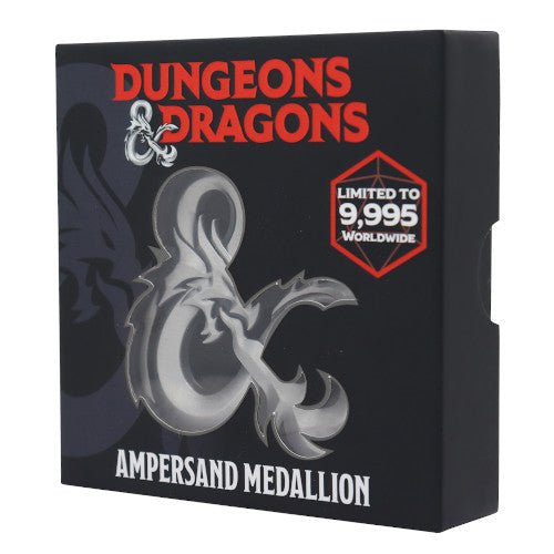 Fanattik Dungeons & Dragons Ampersand Medallion in its black presentation box, limited to 9,995